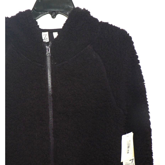 Zella Girls Beary Faux Fur Full Zip Hooded Jacket in Purple Nebula XL(14/16) $30 - Picture 3 of 4